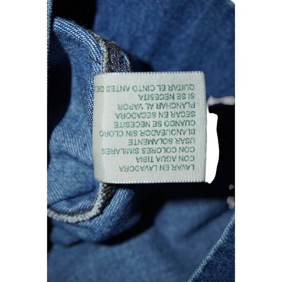 Vintage St. John's Bay Denim Romper – Size 14 M – 100% Cotton Button-Up Playsuit - Picture 11 of 11